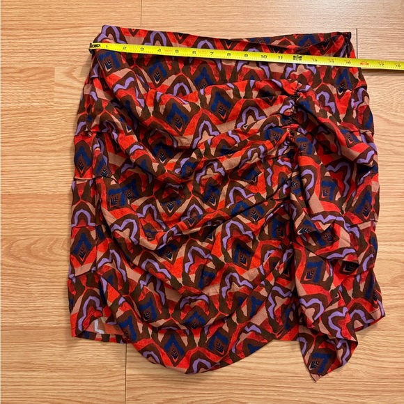 Anthropologie DOLAN Ruched Ruffle Mini Skirt Sz Small NWT - Picture 3 of 5